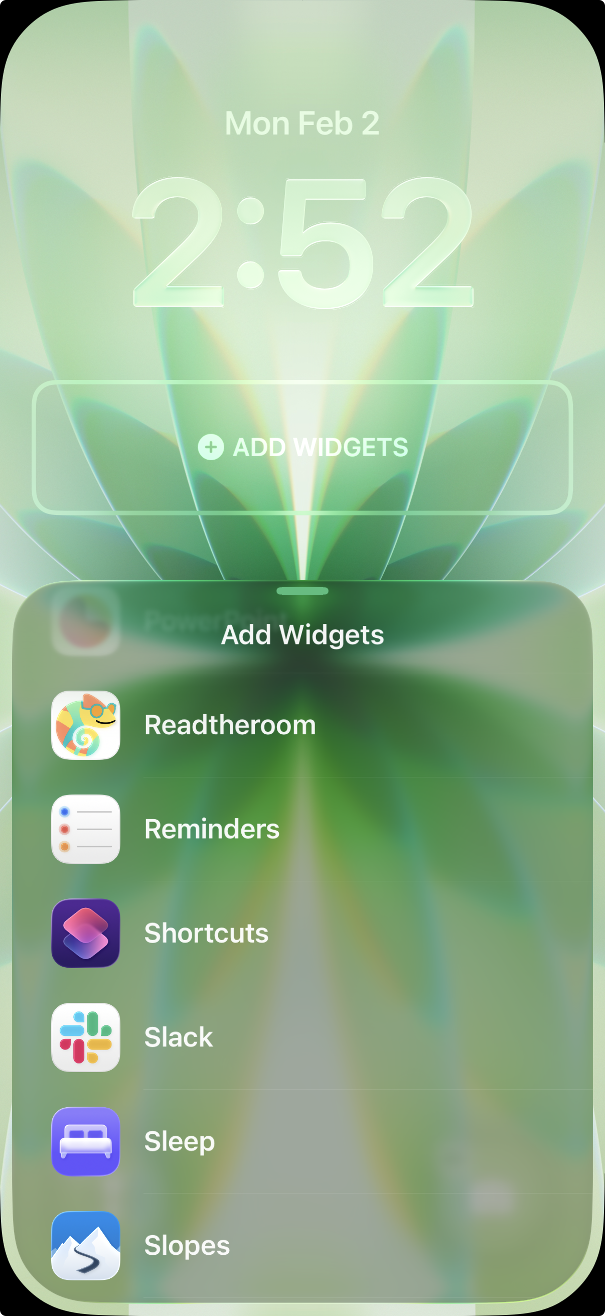 Add the Read the Room widget
